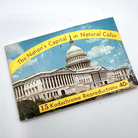 The Nation's Capital in Natural Color 15 Kodachrome Reproductions Washington DC - Picture 1 of 6